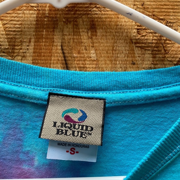 Vintage 90’s Liquid Blue Grateful Dead Spiral Bears Tie-Dye Long-Sleeve T-Shirt - Picture 3 of 4